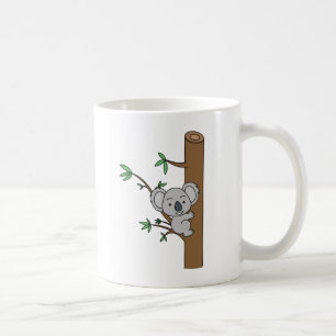 Cute Baby Koala klim een eucalyptusboom Koffiemok