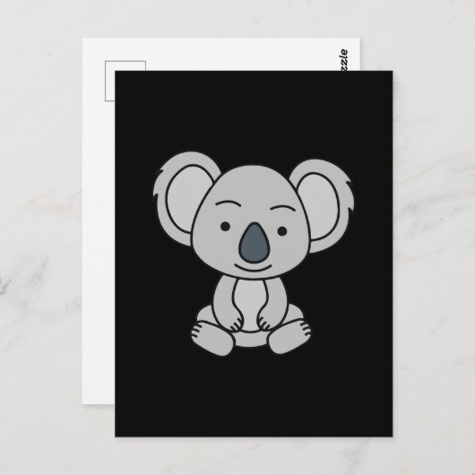 Cute Baby Koala met een glimlach Briefkaart (Voorkant / Achterkant)