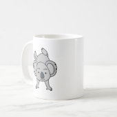 Cute Baby Koala met een glimlach die een handgreep Koffiemok (Voorkant links)