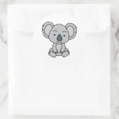 Cute Baby Koala met een glimlach Ronde Sticker (Tas)