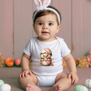 Cute Baby Kuiken Pasen Romper