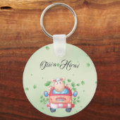 Cute Baby Lamb Sleutelhanger (Voorkant)