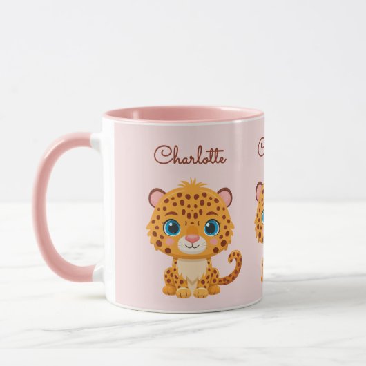 Cute Baby Leopard Safari Animal Kids Mok (Links)