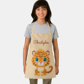 Cute Baby Leopard Safari Animal Kids Schort (Insitu)
