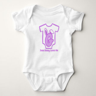Cute Baby Letter G with Bunny Ears - My Little Bab Romper