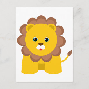 Cute Baby Lion Briefkaart