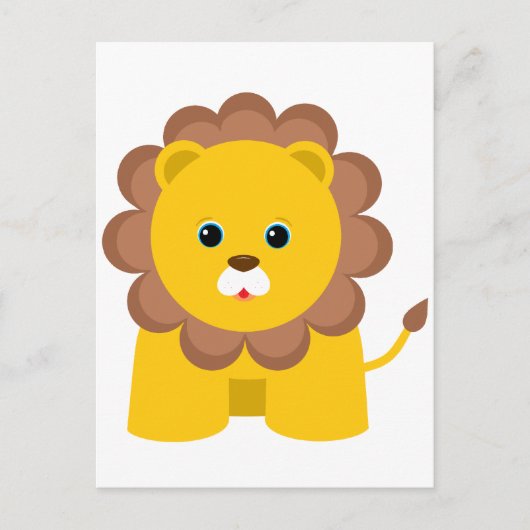 Cute Baby Lion Briefkaart (Voorkant)
