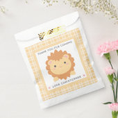 Cute Baby Lion Cub Wild One Boy First Birthday Bedankzakje (Gezegeld)