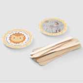 Cute Baby Lion Cub Wild One Boy First Birthday Handwaaier (Niet-gemonteerd)