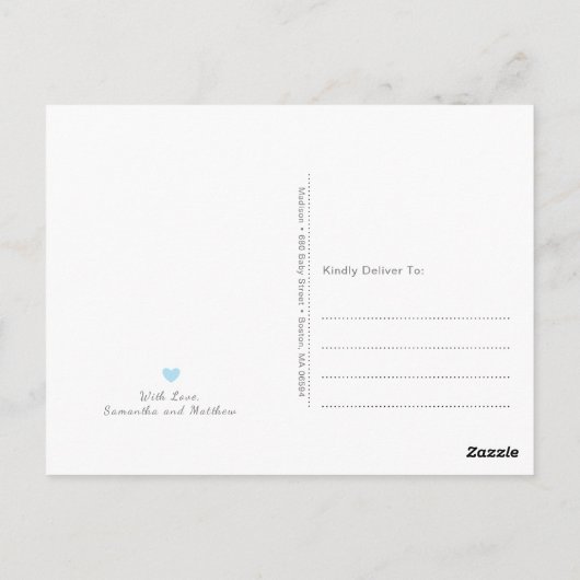 Cute Baby Llama Yoga Baby shower Dank u wel Briefkaart (Achterkant)