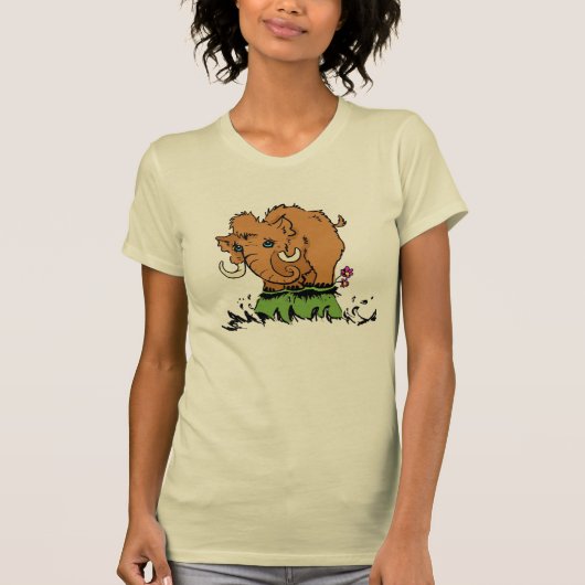 Cute Baby Mammoth T-Shirt (Voorkant)