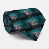 Cute baby manatee mannen stropdas (Opgerold)