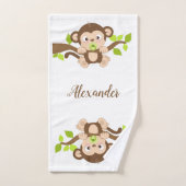 Cute Baby Monkey Bad Handdoek (Handdoek)