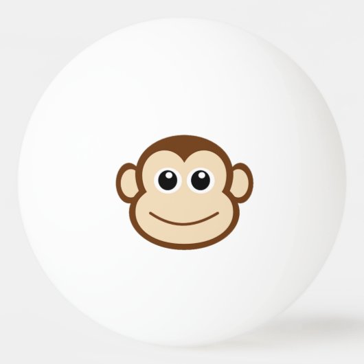 Cute Baby Monkey Face Pingpongballen (Voorkant)