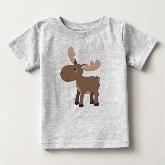 Cute Baby Moose Animal (Voorkant)