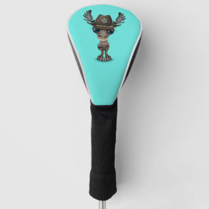 Cute Baby Moose Sheriff Golfheadcover