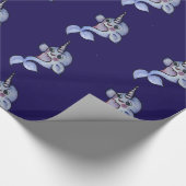 Cute baby narwhal cadeaupapier (Hoek)