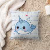 Cute baby narwhal kussen (Deken)