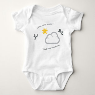 Cute baby nursery rhyme twinkle kleine ster romper