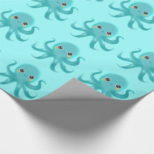 Cute Baby Octopus Cadeaupapier