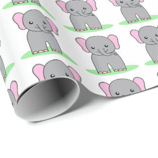 Cute baby-olifant cadeaupapier