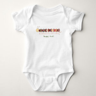 Cute Baby One Piece - Happy Kick! Baby Bodysuit