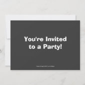 Cute Baby Orangutan Birthday Party Invitation Kaart (Achterkant)