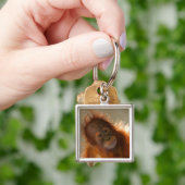 Cute Baby Orangutan Sleutelhanger (Hand)