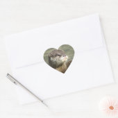 Cute Baby Otter Hart Sticker (Envelop)
