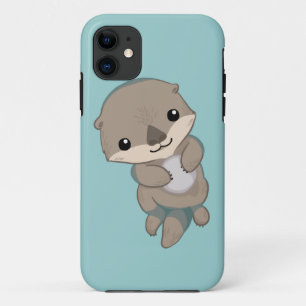 Cute Baby Otter Pup iPhone 11 Hoesje