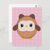 Cute Baby Owl Briefkaart (Voorkant / Achterkant)