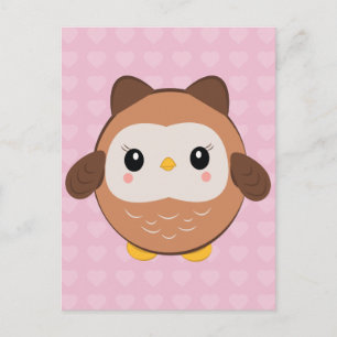 Cute Baby Owl Briefkaart