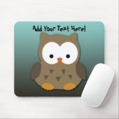 Cute Baby Owl Personalized Muismat (Met muis)