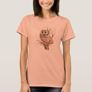 Cute Baby Owl voor hen die van vogels houden T-shirt