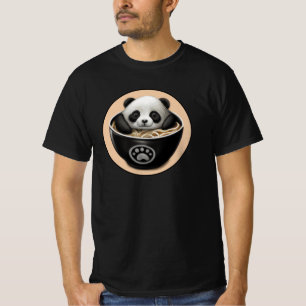Cute Baby Panda Beer zwemt in een hok ramen T-shirt