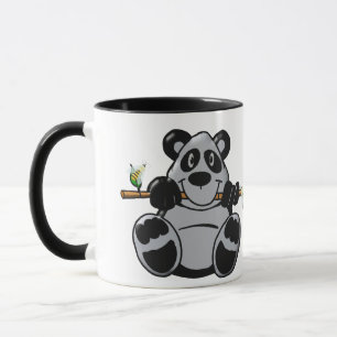 Cute Baby Panda Eating Bamboo Mok