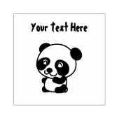 Cute Baby Panda Rubberstempel (Afrduk)