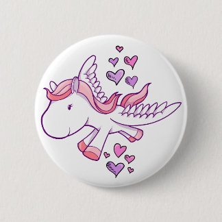 Cute Baby Pegasus Button