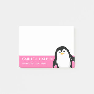 Cute Baby Penguin kiest uw kleuren Post-it® Notes