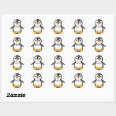 Cute Baby Penguin "Thank You" Sticker (Vel)