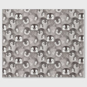 Cute Baby Penguins Pattern   Cadeaupapier (Vlak)