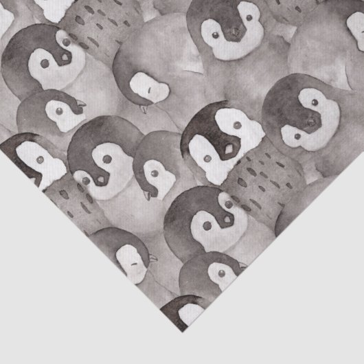 Cute Baby Penguins Pattern  Tissuepapier (Detail)