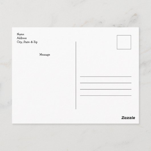 Cute Baby Pig Custom Briefkaart (Achterkant)