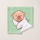 Cute Baby Pig Wrapped in Blanket (Gant de toilette)
