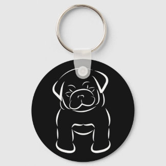 Cute Baby Pug Sleutelhanger