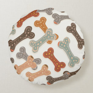 Cute Baby Puppy (husky) Coussins ronds