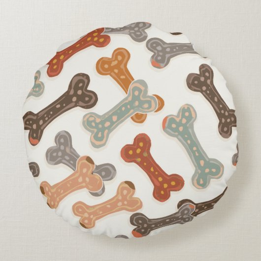 Cute Baby Puppy (husky) Coussins ronds (Dos)