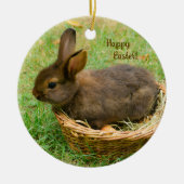 Cute baby rabbit - easter bunny keramisch ornament (Voorkant)