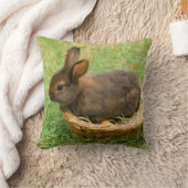 Cute baby rabbit kussen (Deken)