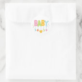 Cute Baby Ronde Sticker (Tas)
